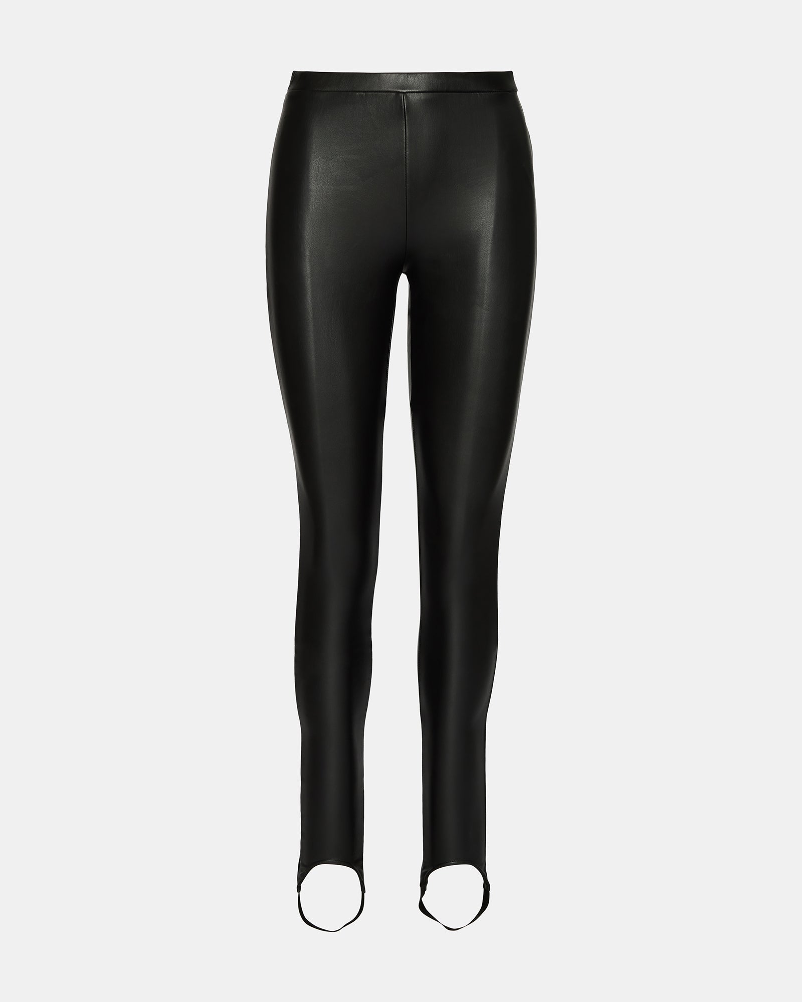 VEGAN LEATHER STIRRUP BLACK